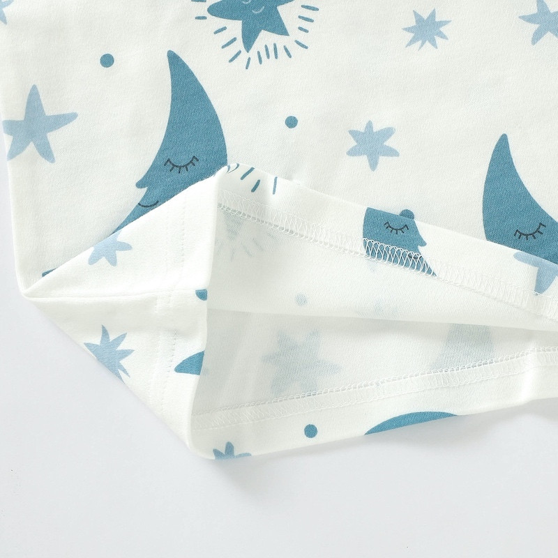 Pajama Set 2Y-7Y Organic Cotton O-neck Super Soft And Breathable Moon JY9503-11